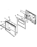 Lower oven door