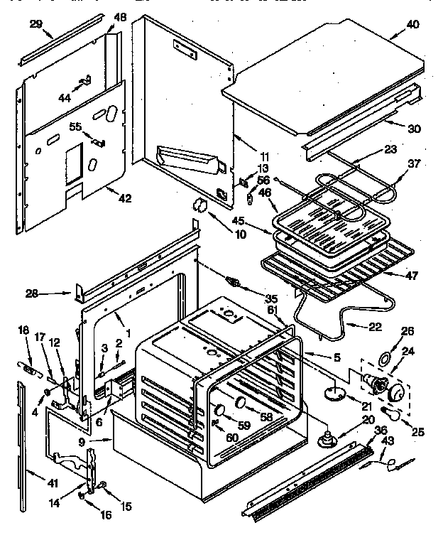 Upper oven