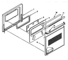 KitchenAid KEBI200YBL3 lower oven door diagram