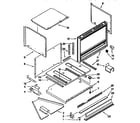 Kenmore 6654493392 microwave cabinet and air flow diagram