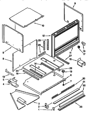 Microwave cabinet and air flow