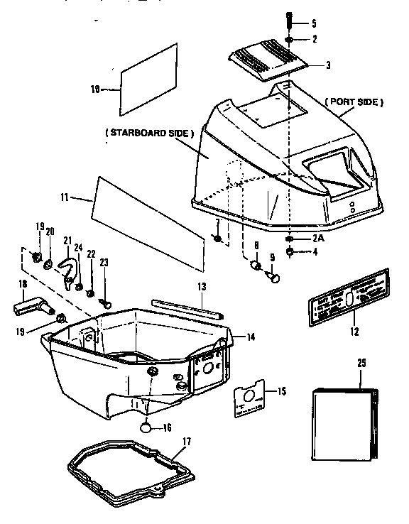 COWL ASSEMBLY - TOP AND BOTTOM