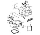 Craftsman 225581997 cowl assembly - top and bottom diagram
