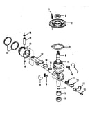 Crankshaft and piston