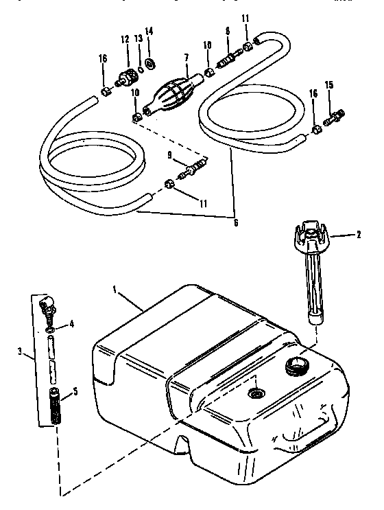 Fuel tank and line