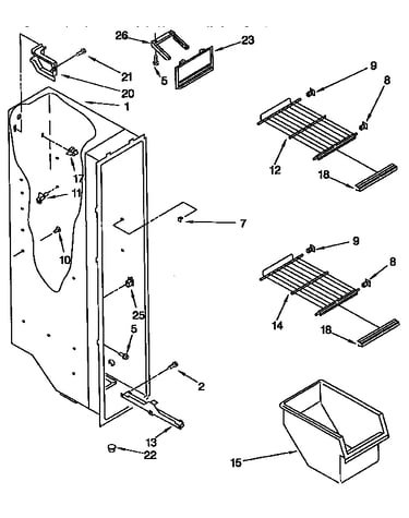 Freezer liner