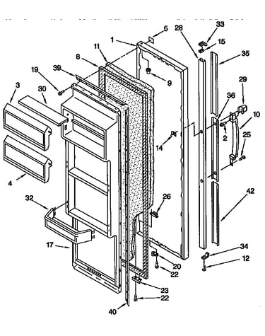 Refrigerator door