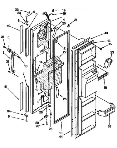 Freezer door