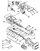 Motor and ice container