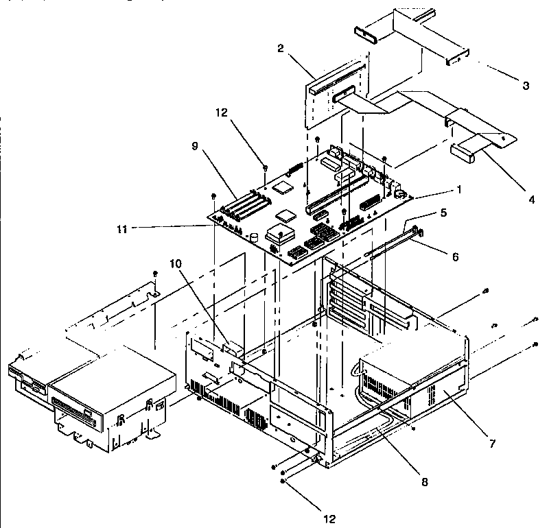 SYSTEM UNIT-INTERIOR (2133A & 2155A)