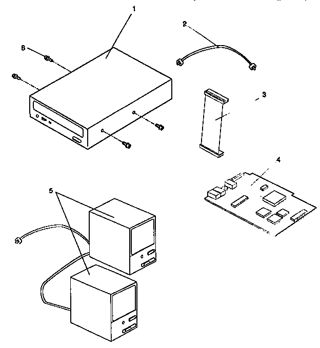 SPEAKERS AND CD-ROM DRIVE