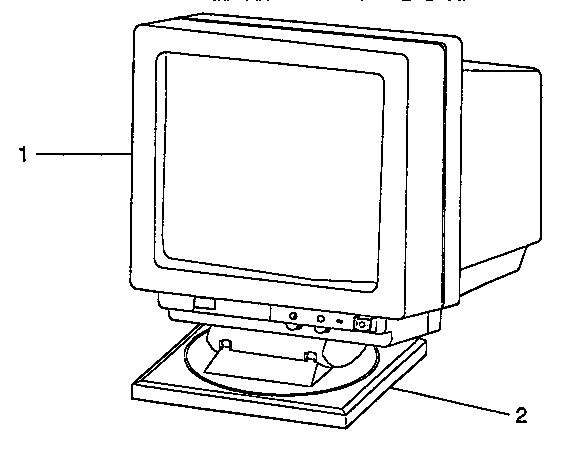 DISPLAY AND POWER CORD (2133A, 2155A, 2168)