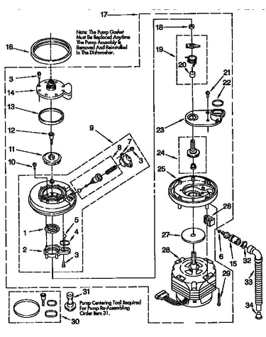 Pump and motor