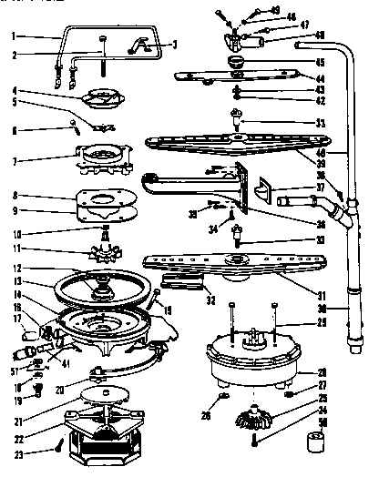 Motor, heater, and spray arm details