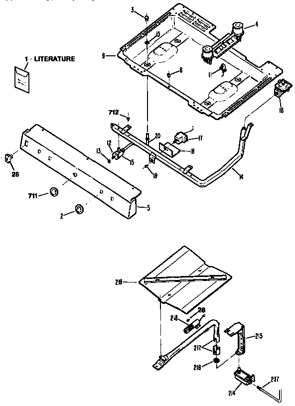 Burner section