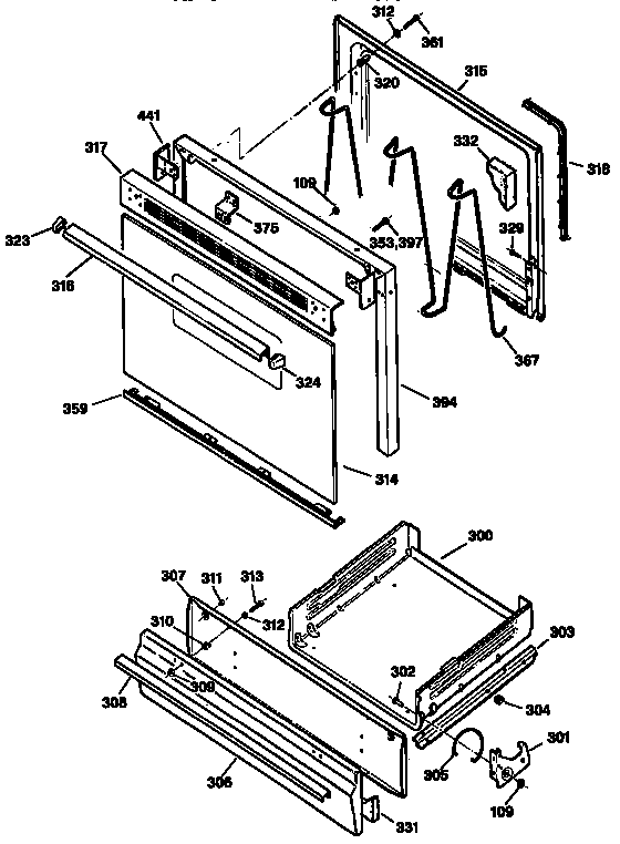 Door and drawer