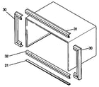 Kenmore 2539751041 window mounting kit diagram