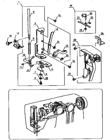 Presser bar assembly