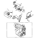 Kenmore 38512814490 motor assembly diagram