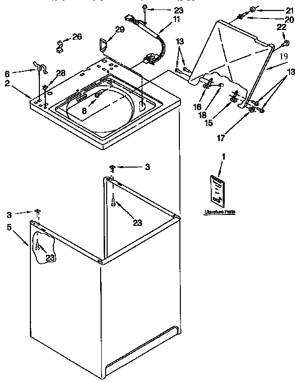 Top and cabinet
