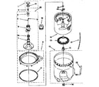 Kenmore 11092585110 agitator, basket, and tub diagram