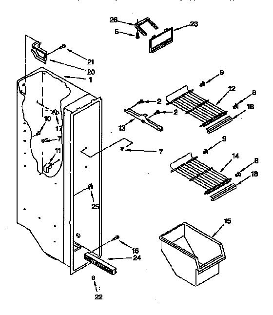 Freezer liner