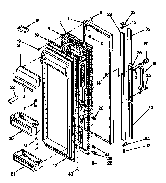 Refrigerator door