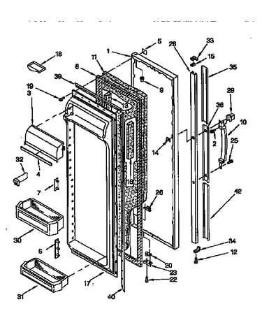 Refrigerator door