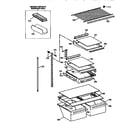 Kenmore 3639638783 shelf parts diagram