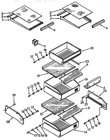 Refrigerator shelf