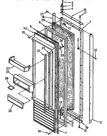 Refrigerator door