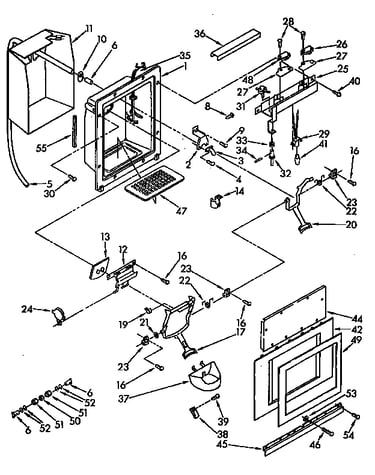 Dispenser and front