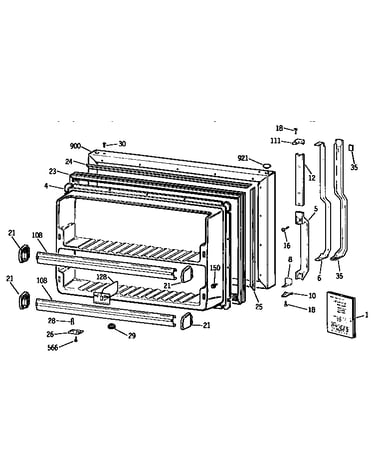 Freezer door