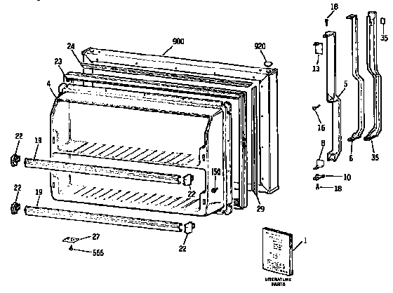 Freezer door