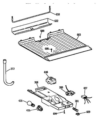 Freezer door / control