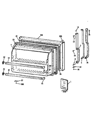 Freezer door