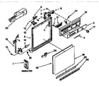 Kenmore 6651674191 frame and console diagram