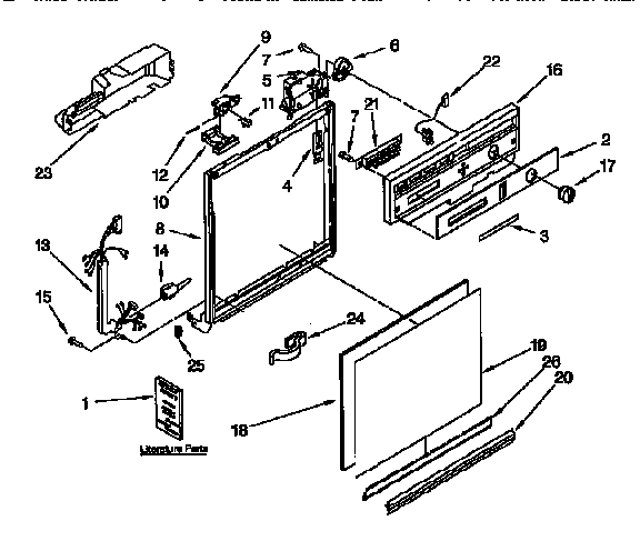 Frame and console