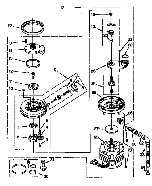 Pump and motor