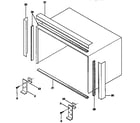 Kenmore 2538765074 window mounting kit diagram