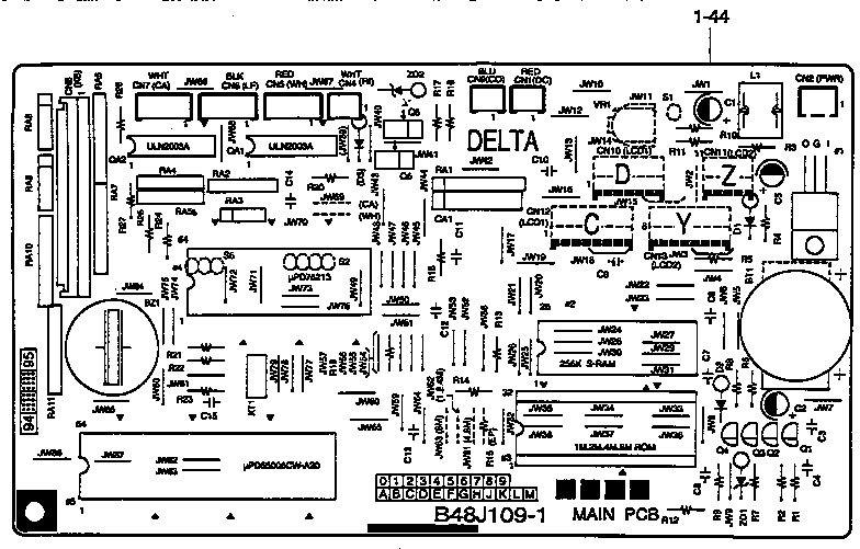 Main pcb assembly