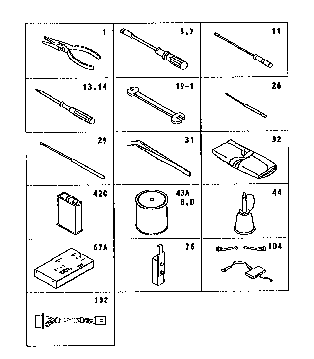 Adjusting tool kit