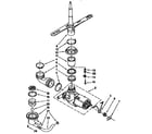 Kenmore 6651514591 pump and spray arm diagram