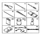 Brother AX-625 adjusting tool kit diagram