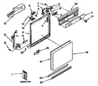 Kenmore 6651544591 dishwasher frame and console diagram