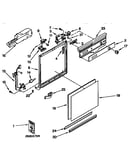 Dishwasher frame and console