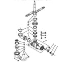 Kenmore 6651544591 pump and spray arm diagram