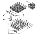 Kenmore 6651544591 dishrack diagram