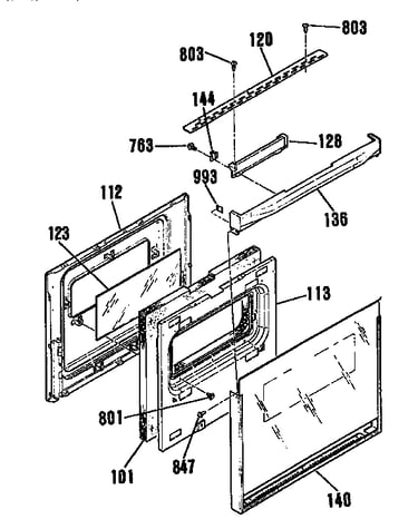 Lower door section