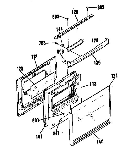 Oven door